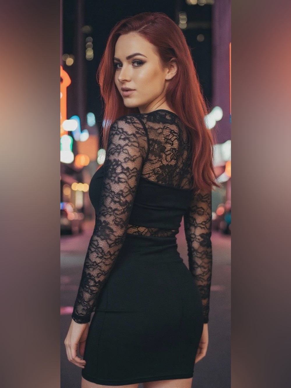 Forever 21 Black Lace Minidress Size Medium - Picture 3 of 9